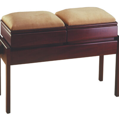 (D9) Duet Adjustable Piano Stool with Storage (Double Seat)