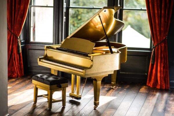 Antique Gold Piano