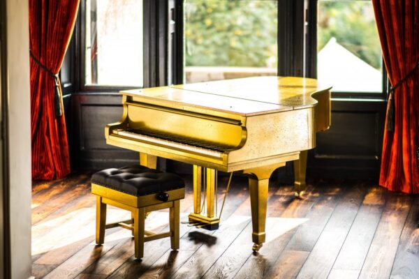Antique Gold Piano