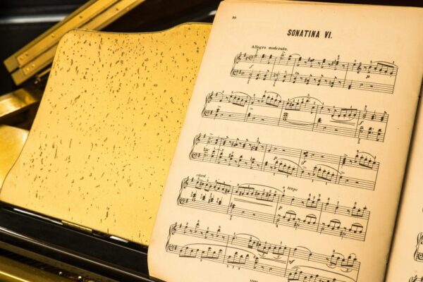 Antique Gold Piano