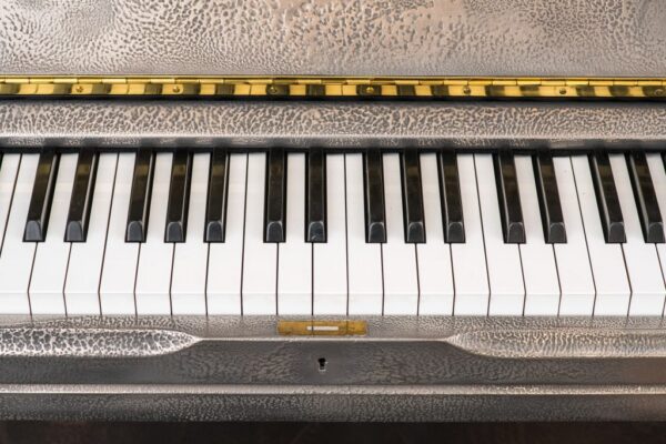 Sculpted Silver Piano