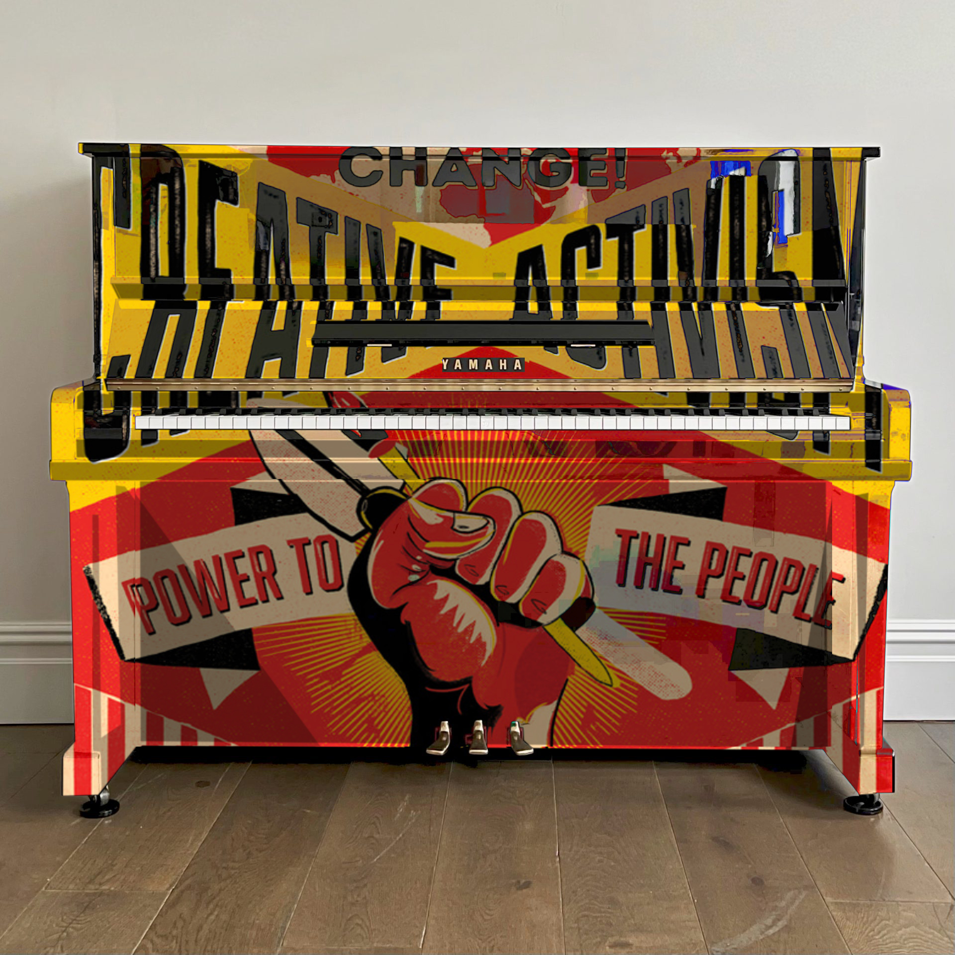 Yamaha U1 Vinyl Wrap Upright Piano