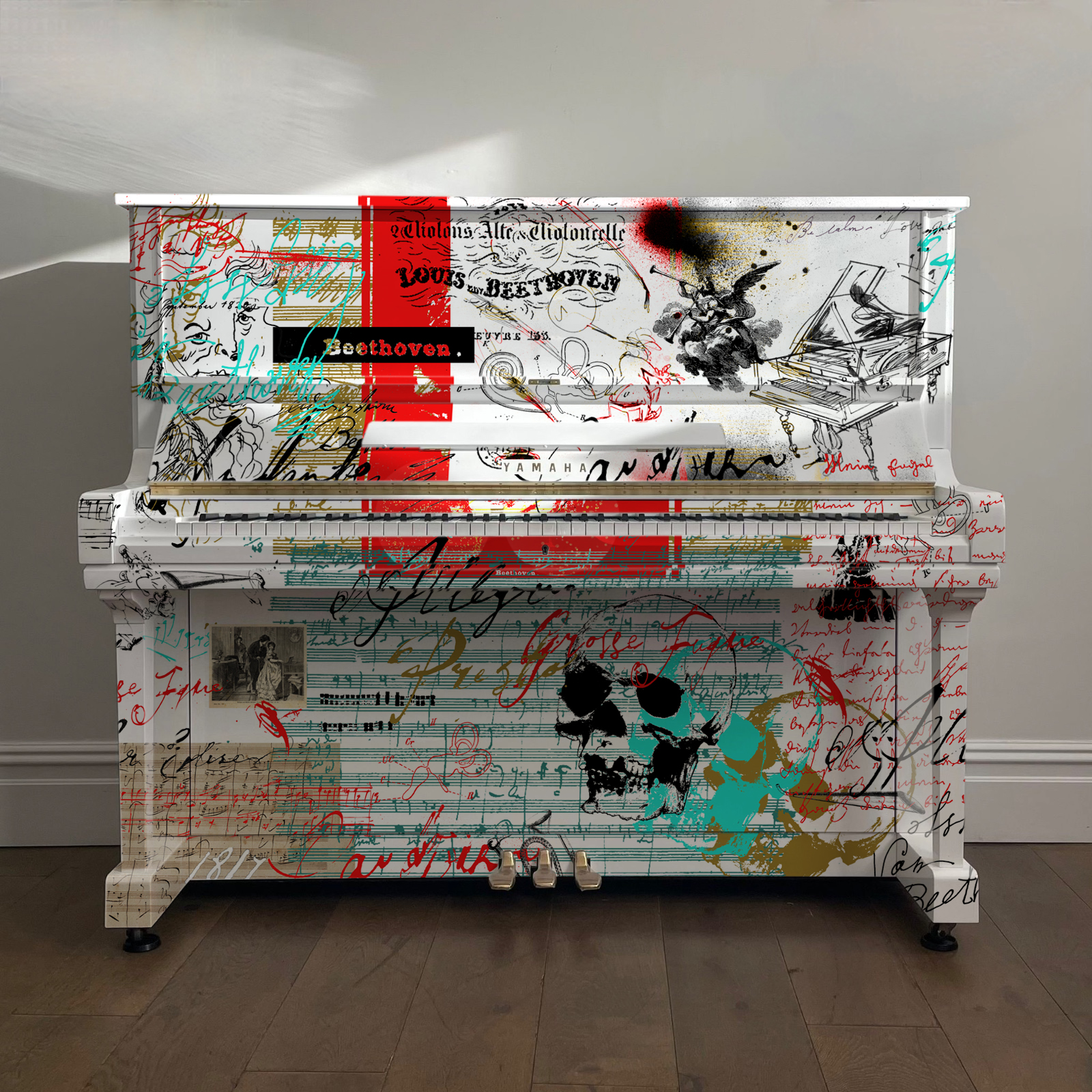 Yamaha U3 Vinyl Wrap Upright Piano