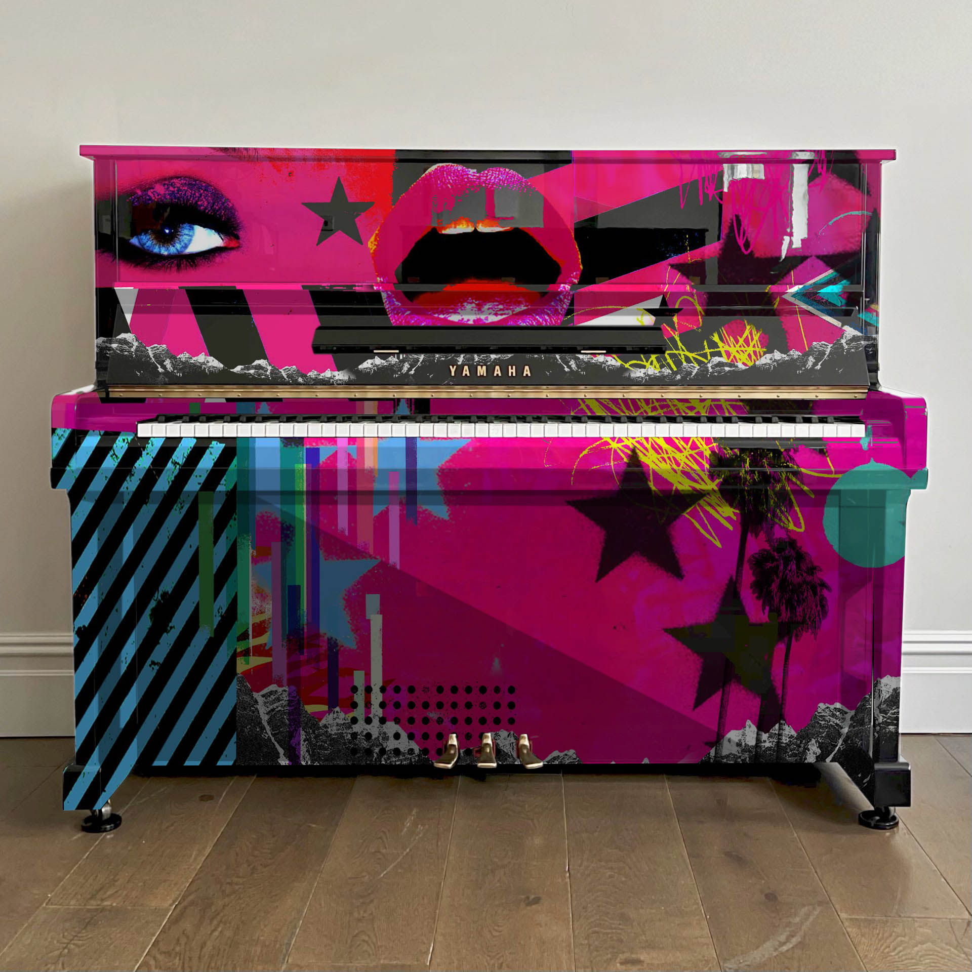 Yamaha U1 Vinyl Wrap Upright Piano
