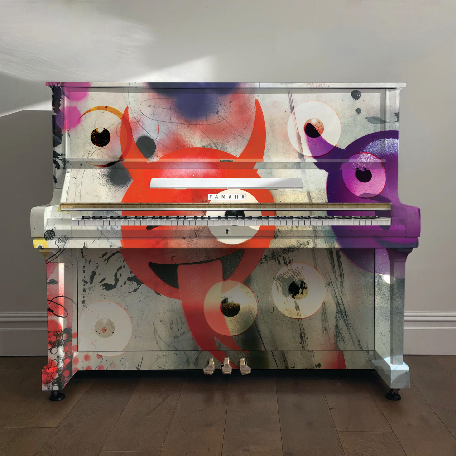 Yamaha U3 Vinyl Wrap Upright Piano