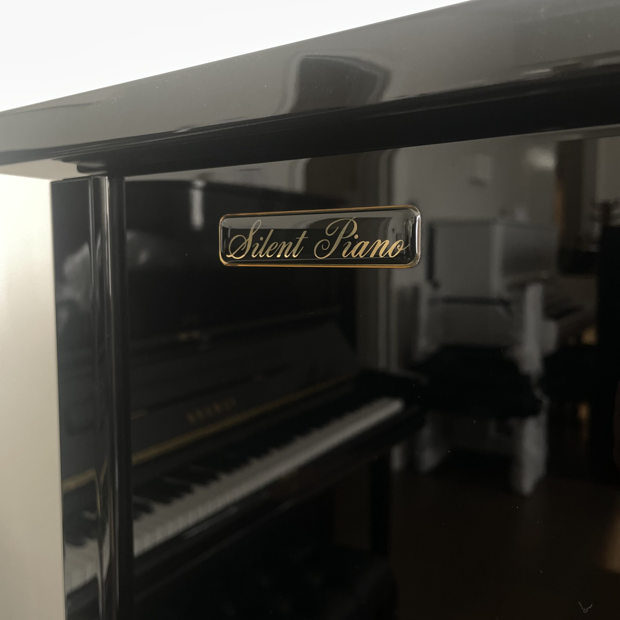 A Yamaha YU1 Silent Upright Piano - Image 4