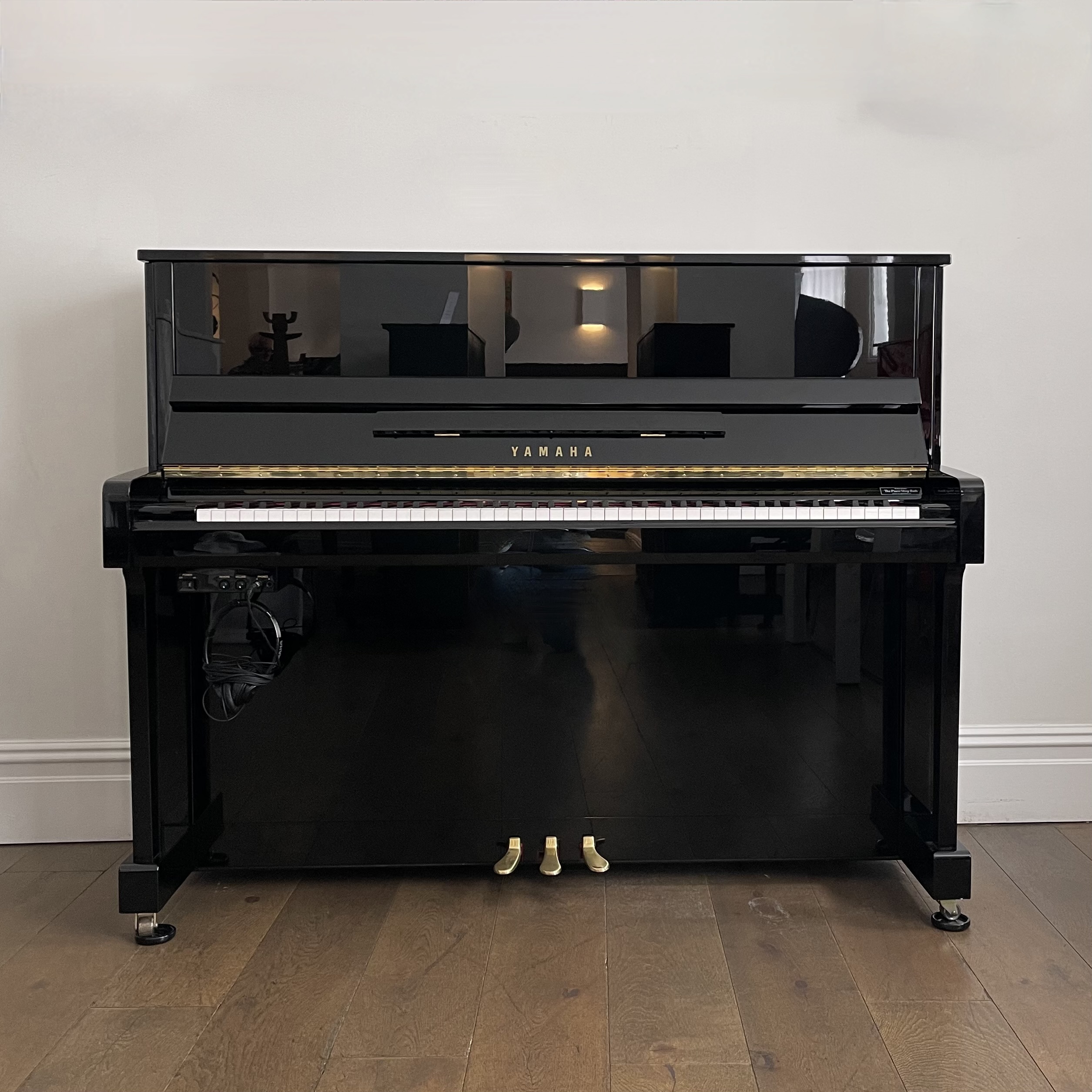 A Yamaha B3 Silent Upright Piano