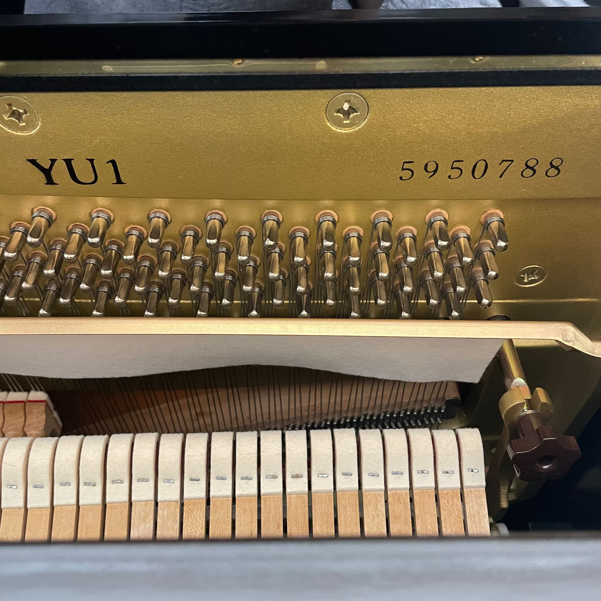 A Yamaha YU1 Upright Piano - Image 4