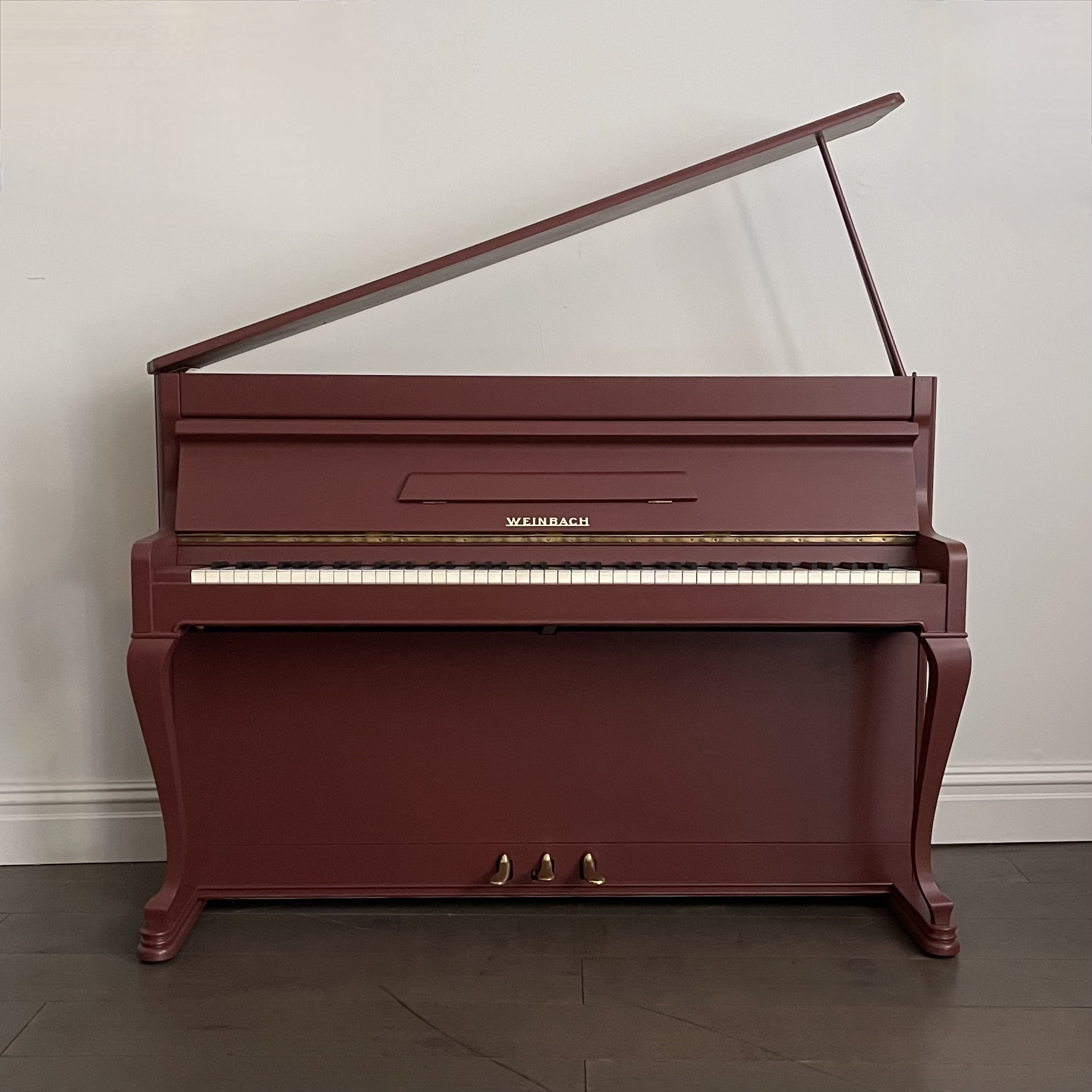 A Weinbach Painted Upright Piano