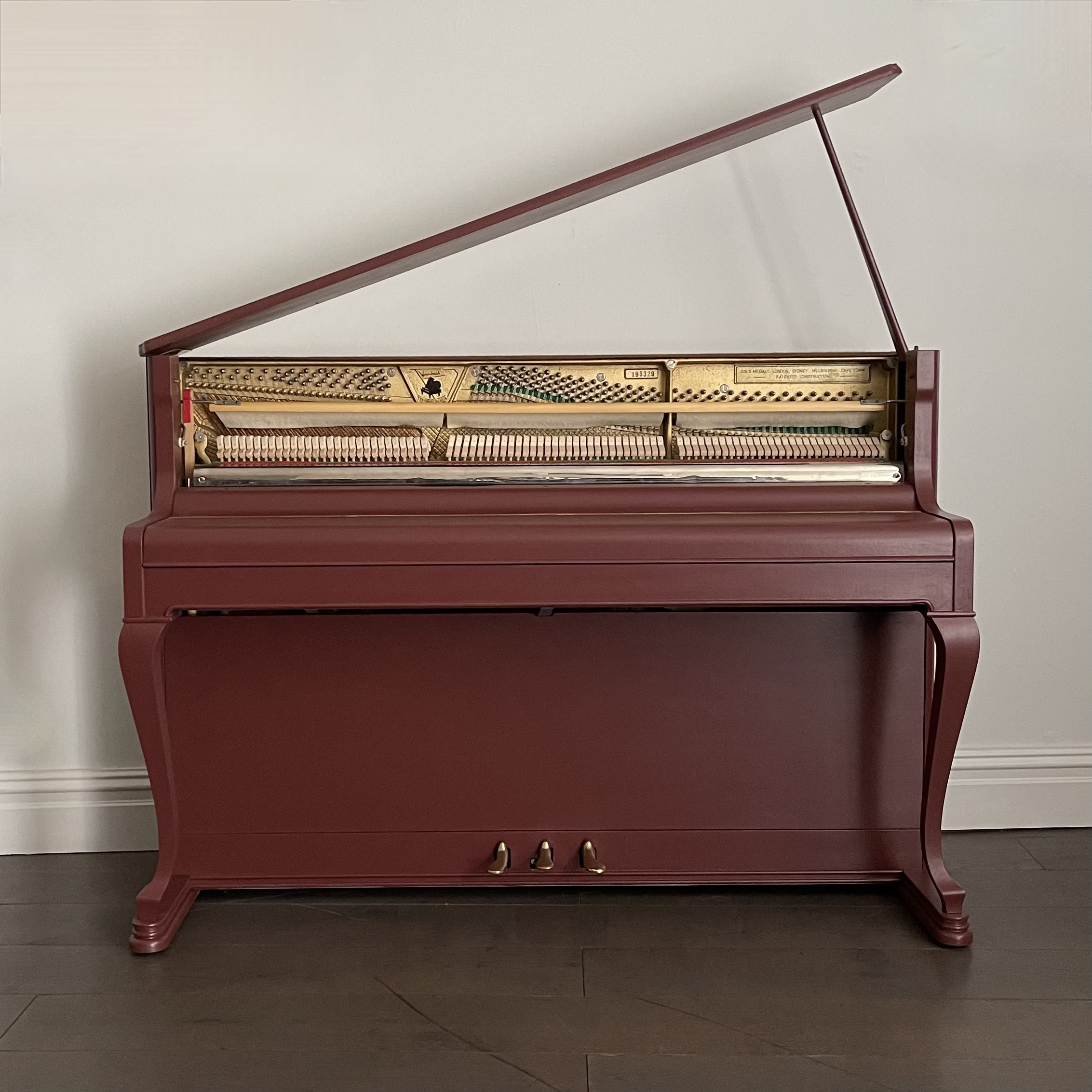 A Weinbach Painted Upright Piano - Image 2