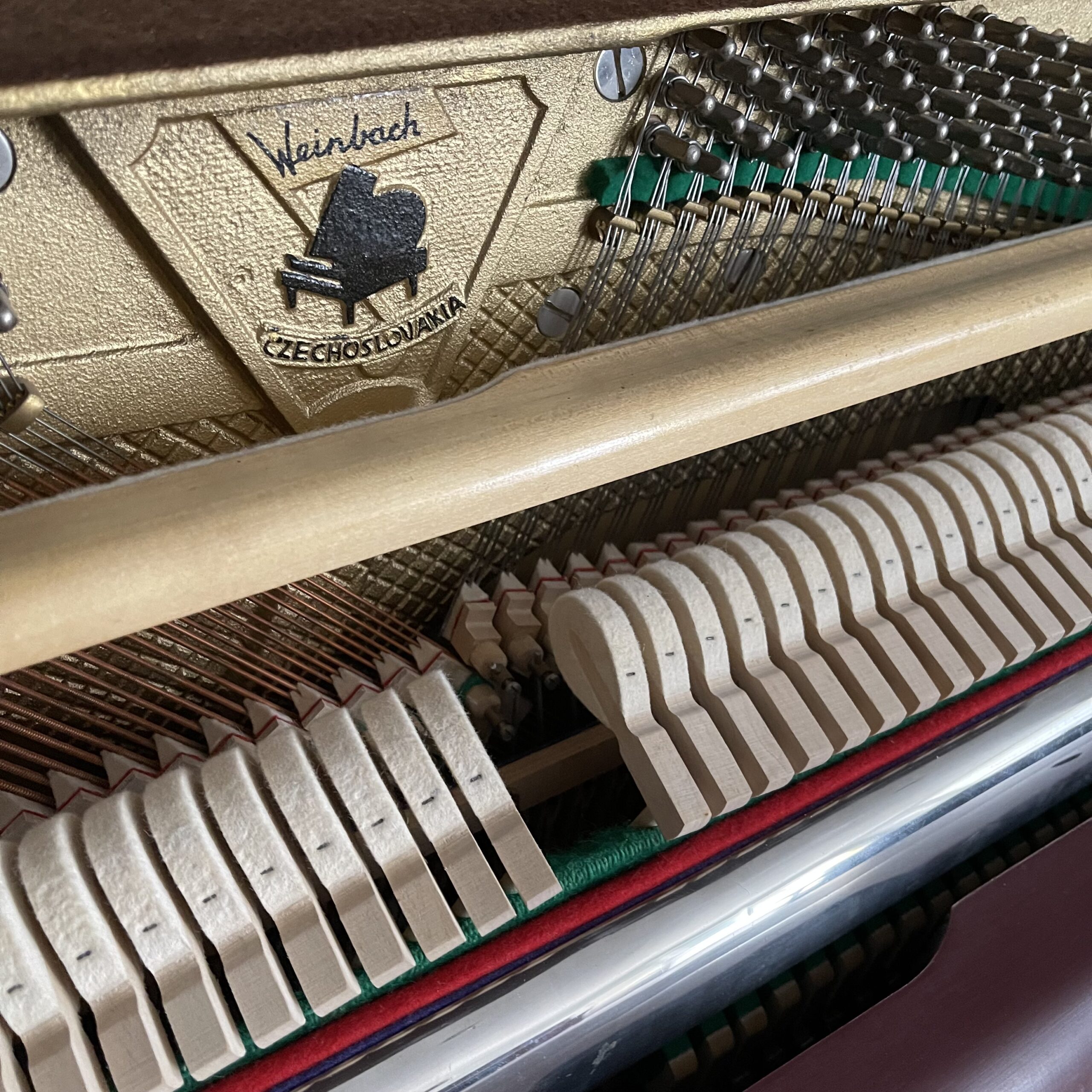 A Weinbach Painted Upright Piano - Image 3