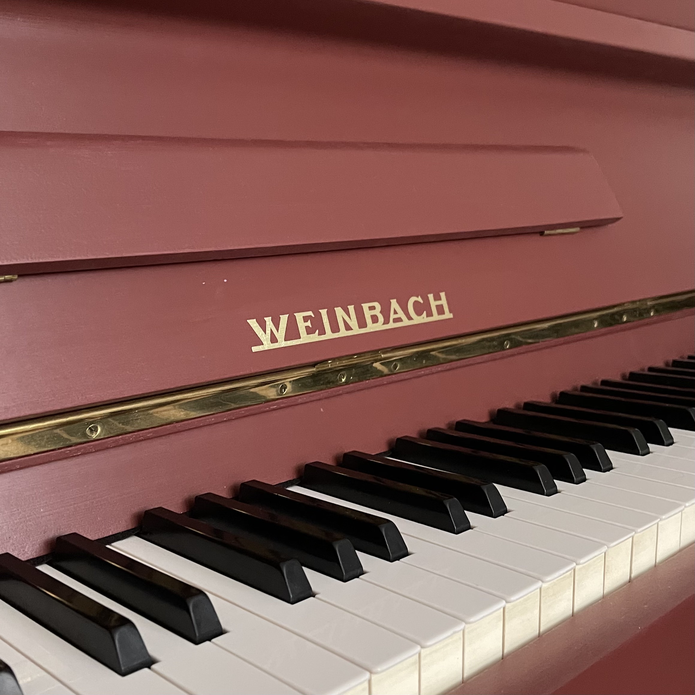 A Weinbach Painted Upright Piano - Image 6